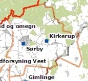 Forsyningsområdet i Sørby-Kirkerup og omegn.